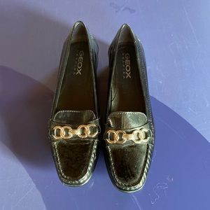 Geox Respira patent leather loafers